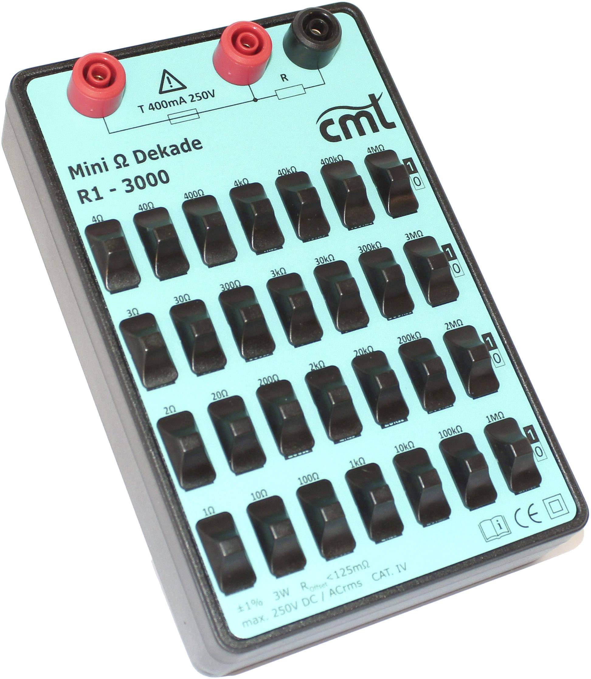 Декада вимірювання косинуса R1-3000 1 Ом - 11,11111 M Ом Калібрування 250 В (ISO)