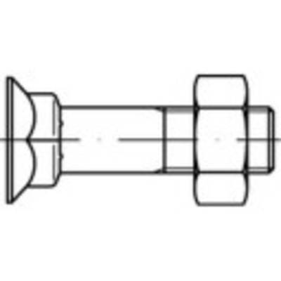 Śruby z łbem kwadratowym TOOLCRAFT 111780 M10 35 mm DIN 608 100 szt.