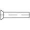 Rysunek techniczny wkręta ze stożkową główką i długim gwintem.