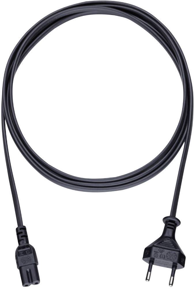 zasilanie kabel [1x złącze męskie europejskie - 1x złącze żeńskie IEC C7] 5.00 m czarny Oehlbach Powercord C 7