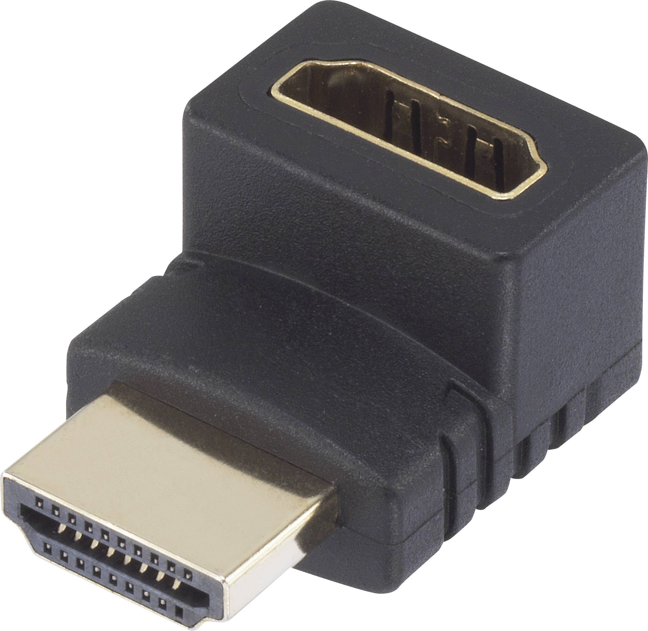 adapter kątowy HDMI SpeaKa Professional SP-7870128, [1x złącze męskie HDMI - 1x złącze żeńskie HDMI]