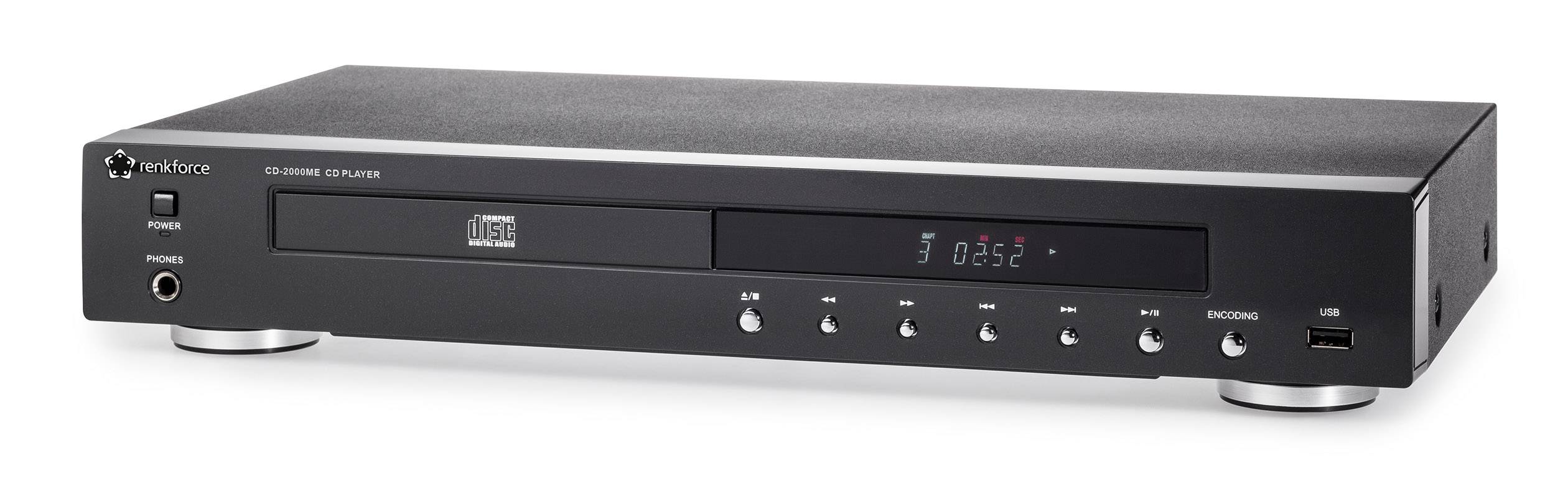 Odtwarzacz CD Renkforce CD2000ME RF3521193, USB, CD, CDR, CDRW, MP3