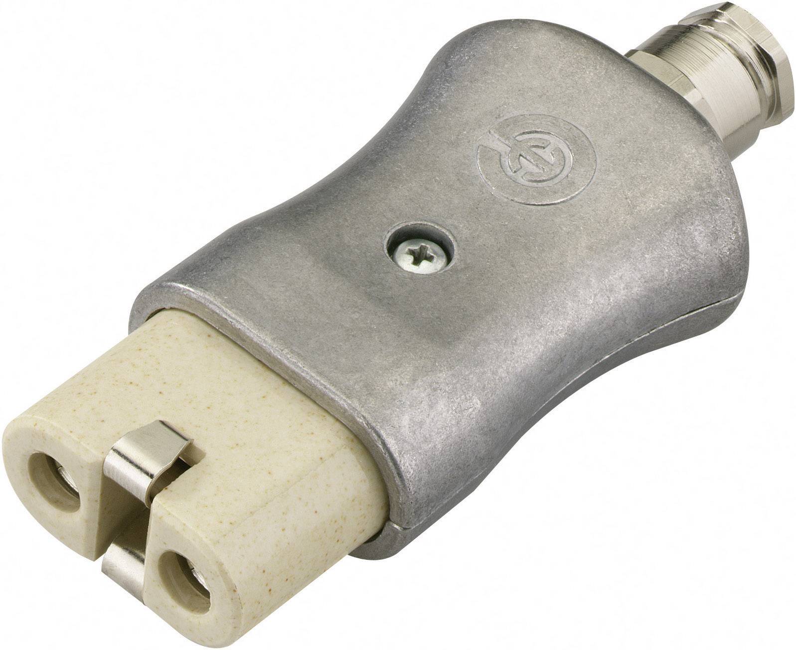 Kalthoff 840015 Роз'єм IEC 344 чоловічий прямий роз'єм жіночий Загальна кількість контактів: 2 + PE 16 A алюмінієвий 1 шт.