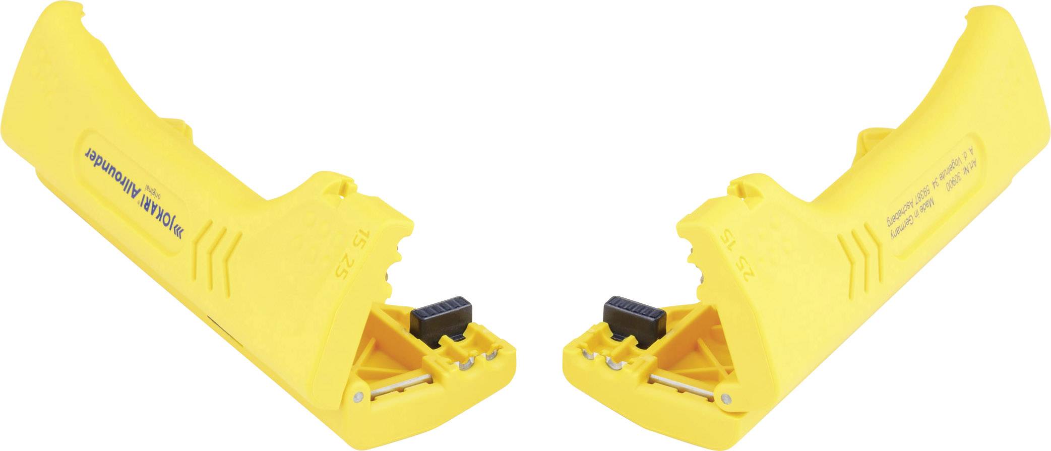 Універсальний інструмент для зняття ізоляції дроту Jokari 30900. Сумісність з круглими, плоскими, коаксіальними кабелями, кабелями