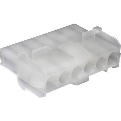 Biały wtyk plastikowy z wieloma otworami przyłączeniowymi, odpowiedni do połączeń elektrycznych.