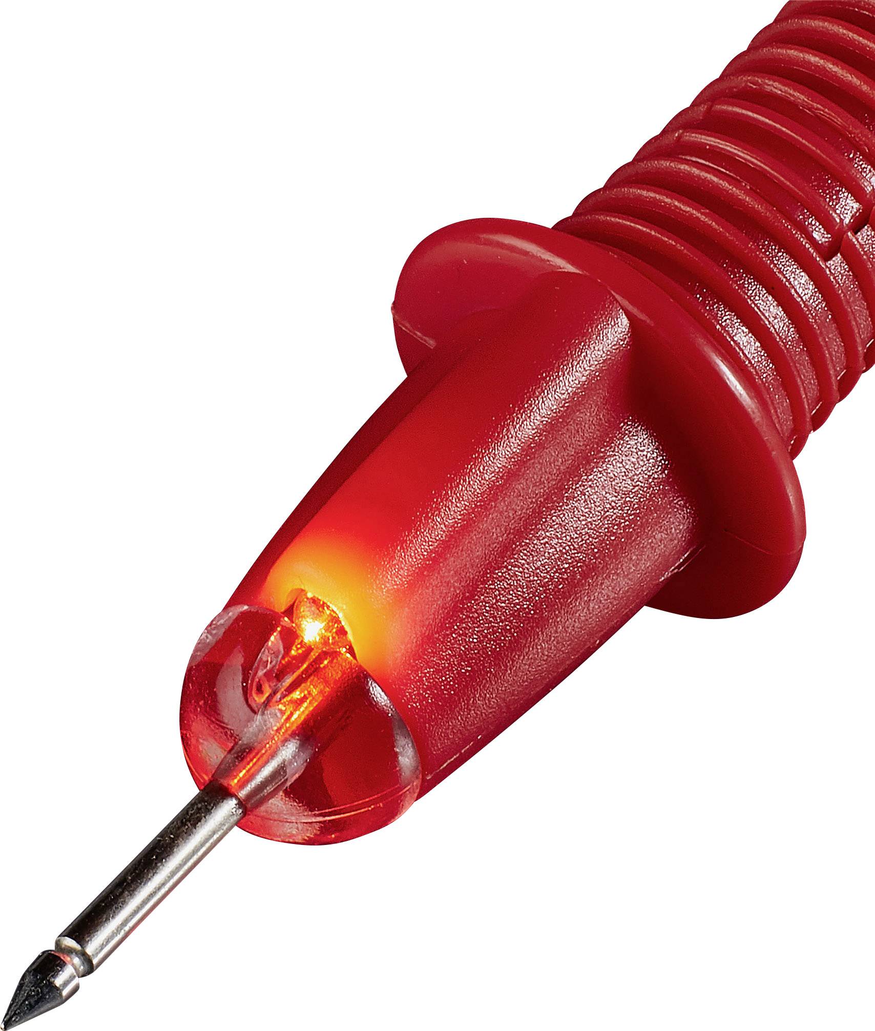 VOLTCRAFT TL-1 Zestaw przewodów pomiarowych bezpiecznych złącze męskie, lamelkowe 4 mm sonda 1.00 m czarny, czerwony 1 z-1