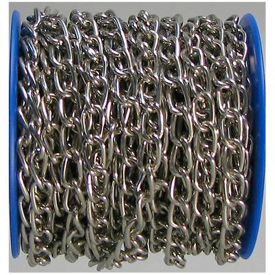 Ланцюг зі зварними кільцями нікельована сталь нікельована dörner + helmer 171639 15 м