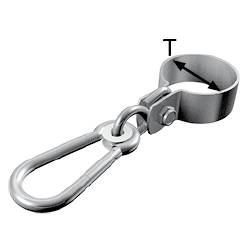 dörner + helmer 4814854 Фланцевий гачок для труби Ø 100 мм 6 шт.