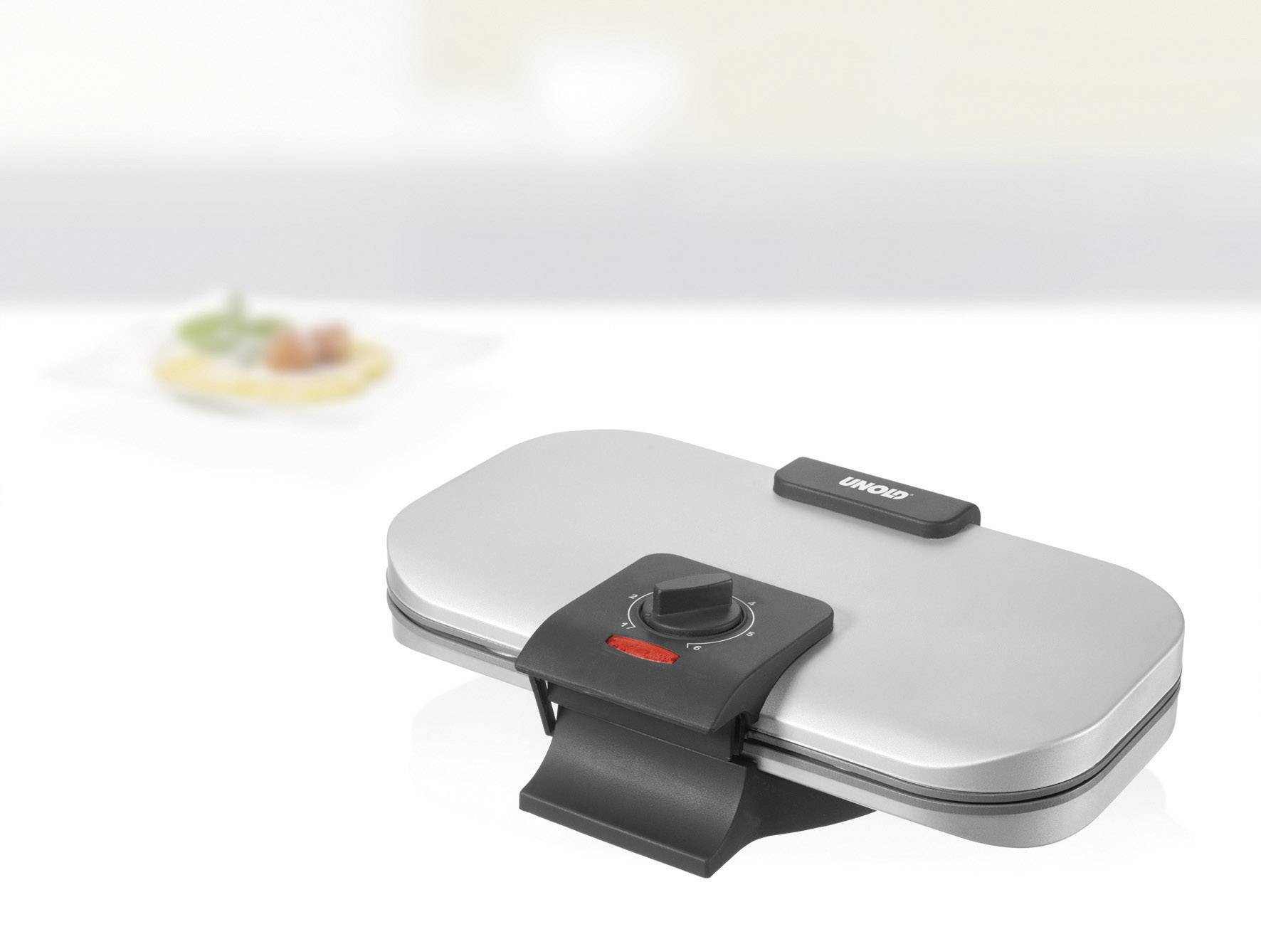 Подвійна вафельниця Unold 48241 з ручним регулюванням температури, нержавіюча сталь
