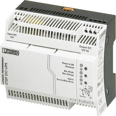 Zasilacz UPS na szynę DIN Phoenix Contact STEP-UPS/12DC/12DC/4, 10 V/DC - 16,5 V