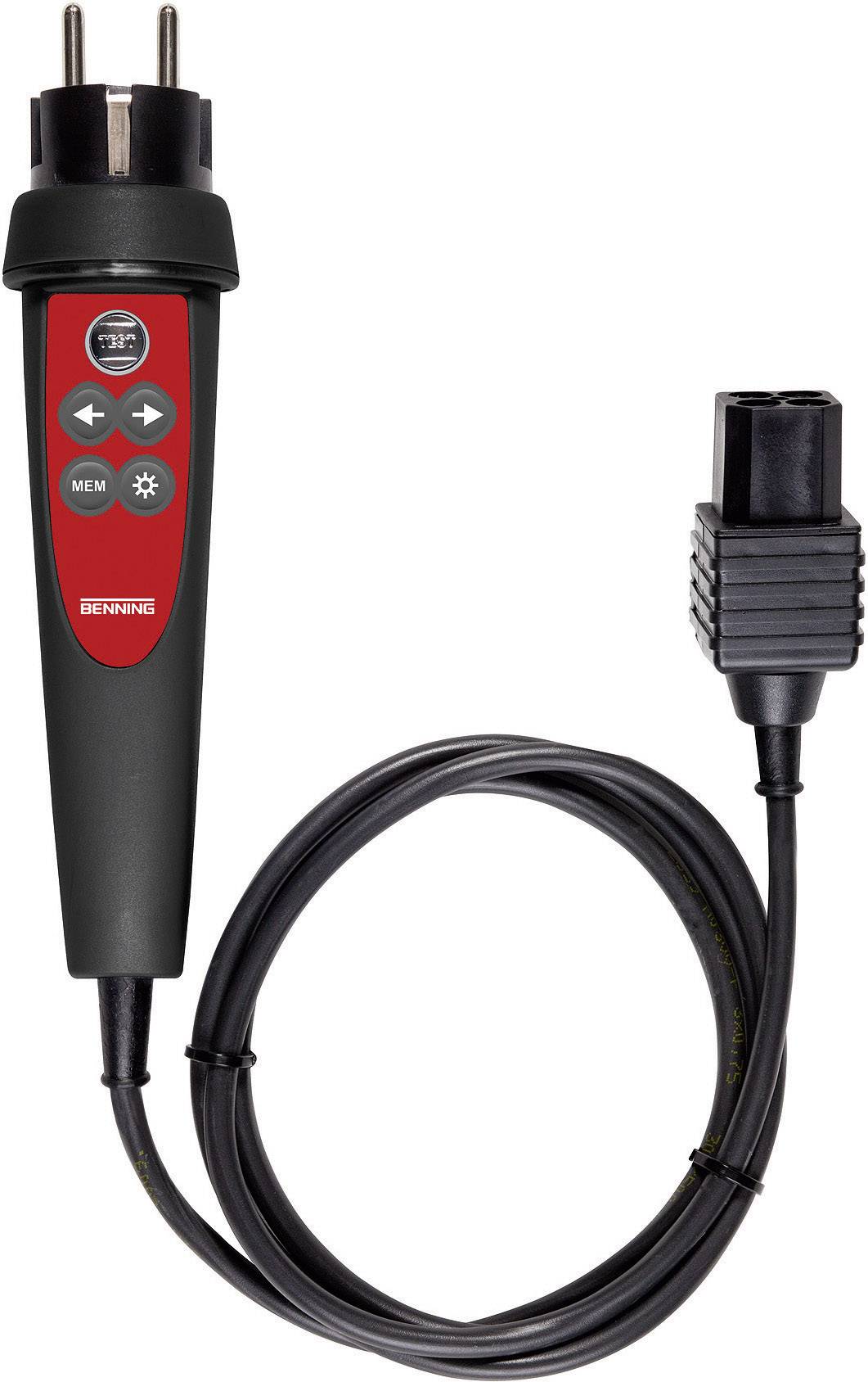 Вимірювальний штекер Commander для розетки із заземленням Benning 044149, 1 шт.