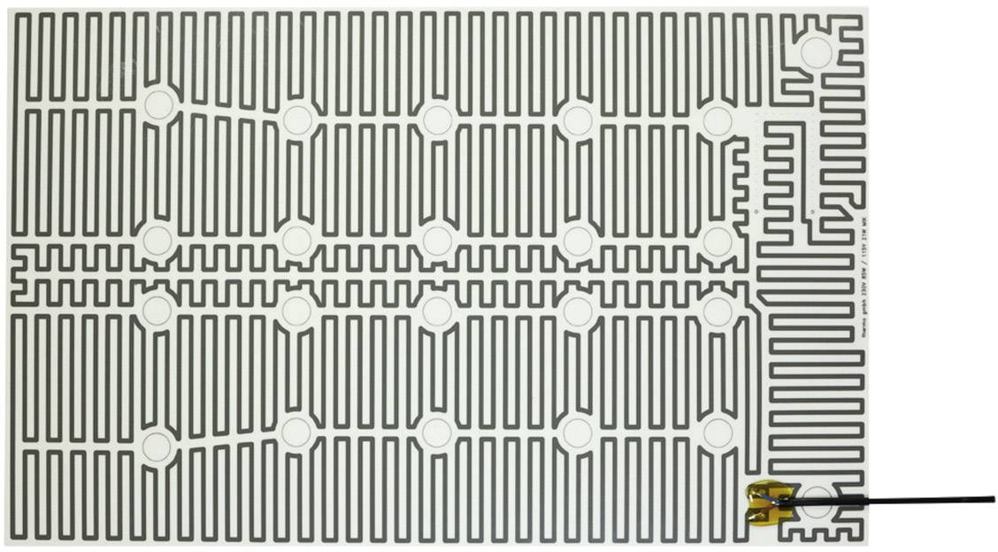 Folia grzewcza Thermo TECH 2145424, 45 °C, 85 W, IPX4, (D x S) 560 mm x 350 mm
