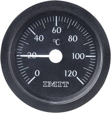 Termometr tablicowy, panelowy IMIT 100847, 0 - 120 °C, Dokładność: ± 5 °C, Ø 52 mm