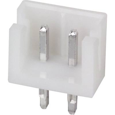 Dwubiegunowy, biały złącz stosowany w połączeniach elektronicznych.