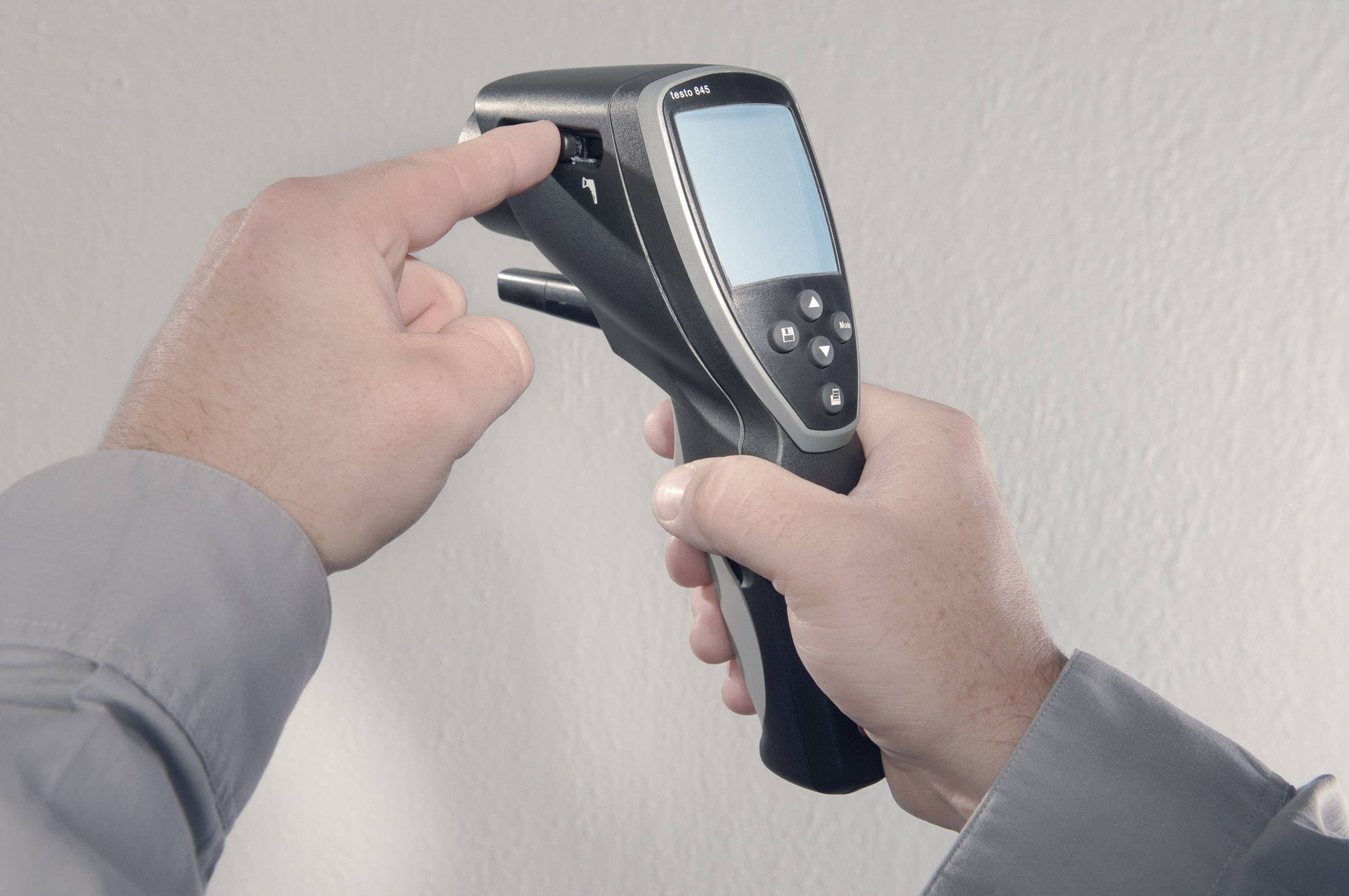 Pirometr testo 845 Optyka 75:1 -35 - +950 °C Pomiar stykowy Kalibracja ...