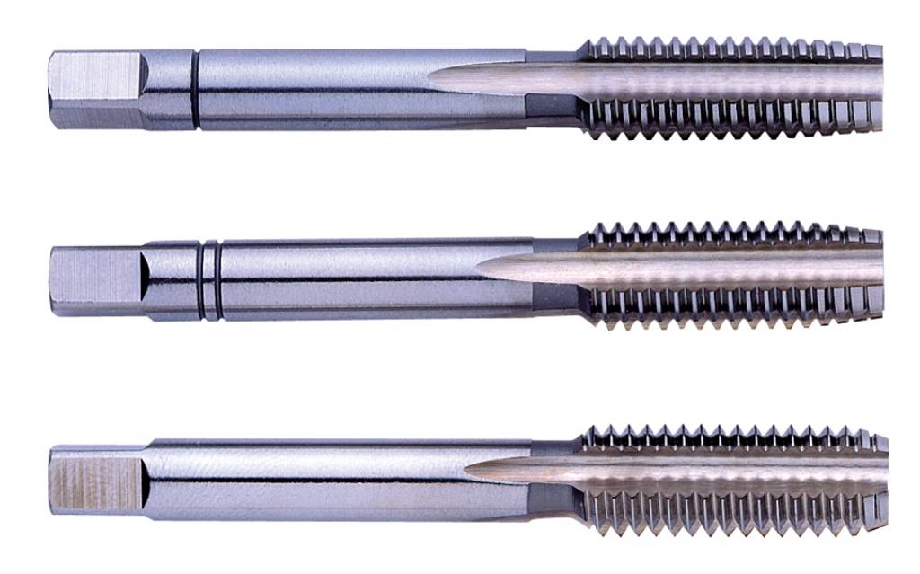 Set of hand taps Eventus by Exact Handgewindebohrersatz M2,5 HSS Typ N 3tlg DIN352 plus6 10096 1 set