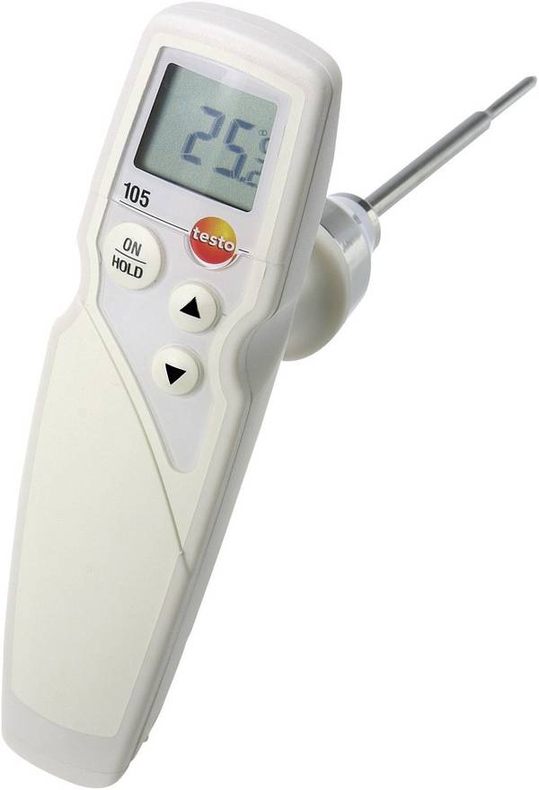 Termometr kuchenny do żywności testo 105, -50 do 275 °C, Kalibracja (DAkkS)