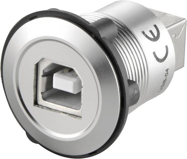 <br> TRU COMPONENTS<br> USB-03<br> Gniazdo USB 2.0 do zabudowy<br> złącze żeńskie do wbudowania<br> Złącze żeńskie USB typu B na Złącze żeńskie USB typu A<br> Zawartość: 1 szt.<br>
