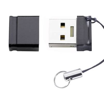 Pendrive z odkręconą zaślepką i smyczą do noszenia.