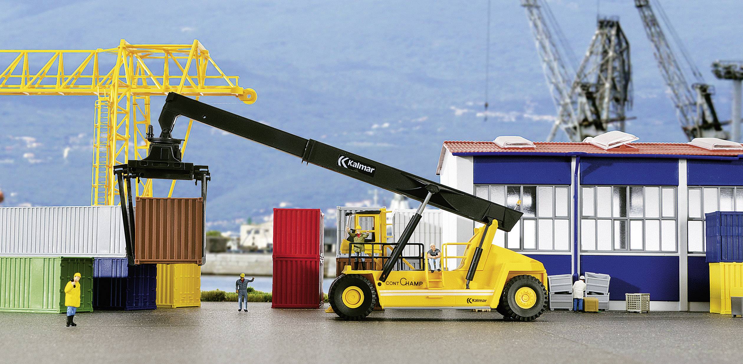 Kibri 11752 H0 Kalmar Contchamp DRD 450 - 70 C 5XS Модель будівельної машини з комбінованим агрегатом