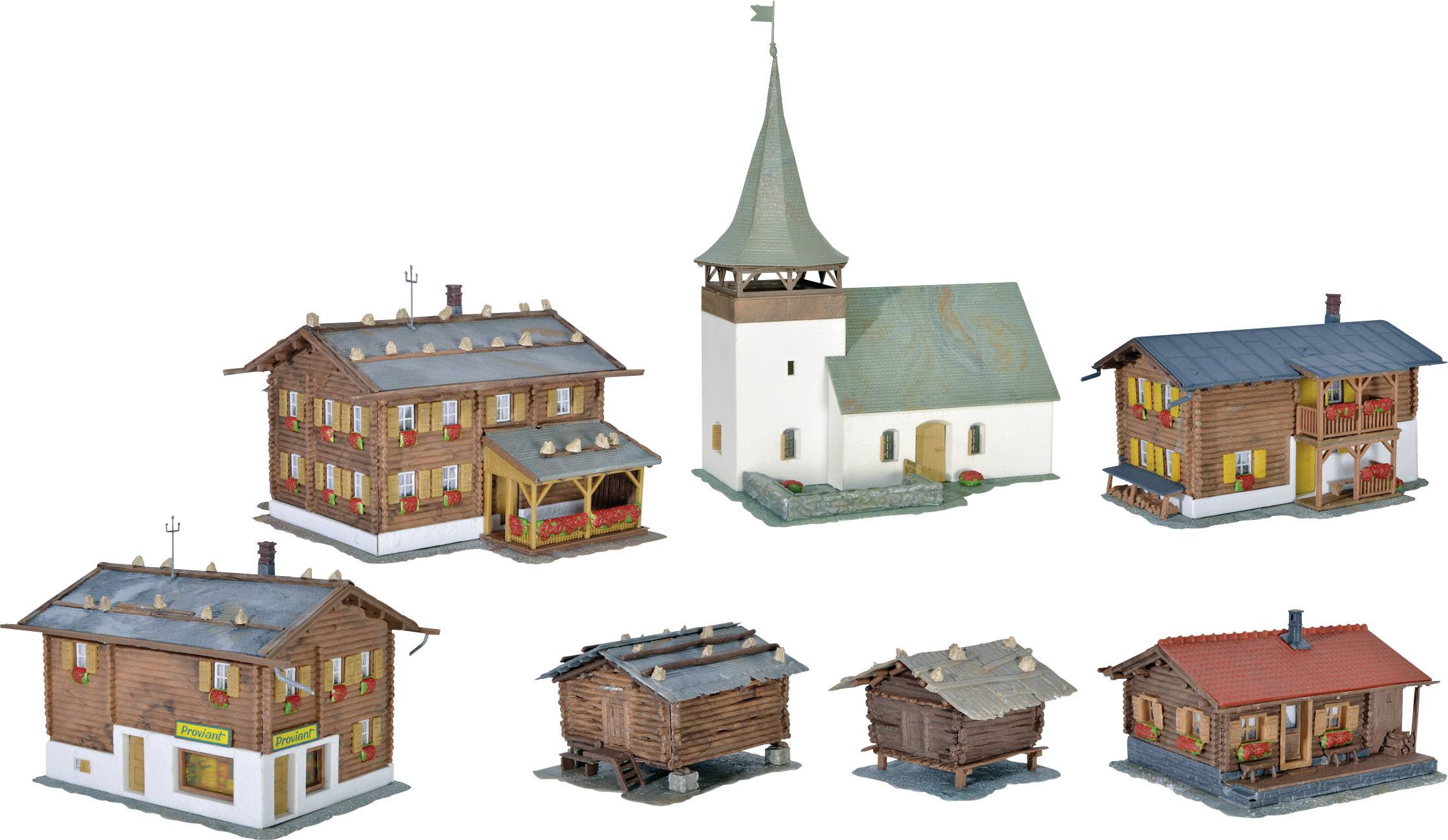 Комплект Sertig-Dörfli Kibri 38010 H0 для складання, 1 комплект