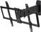 Uchwyt ścienny do telewizora, regulowany w pionie i poziomie. Solidna, czarna rama z wieloma punktami mocowania i obrotowym ramieniem.