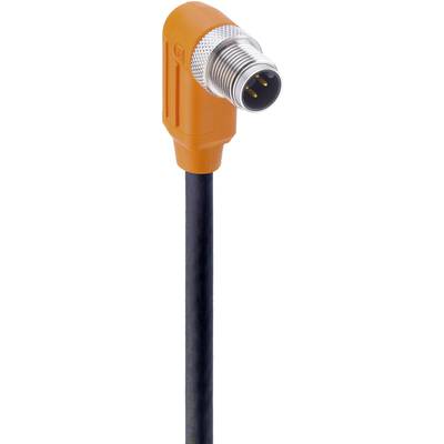 Kabel z pomarańczowym, prostokątnym złączem i trzema metalowymi stykami. Idealny do łączenia urządzeń elektronicznych.