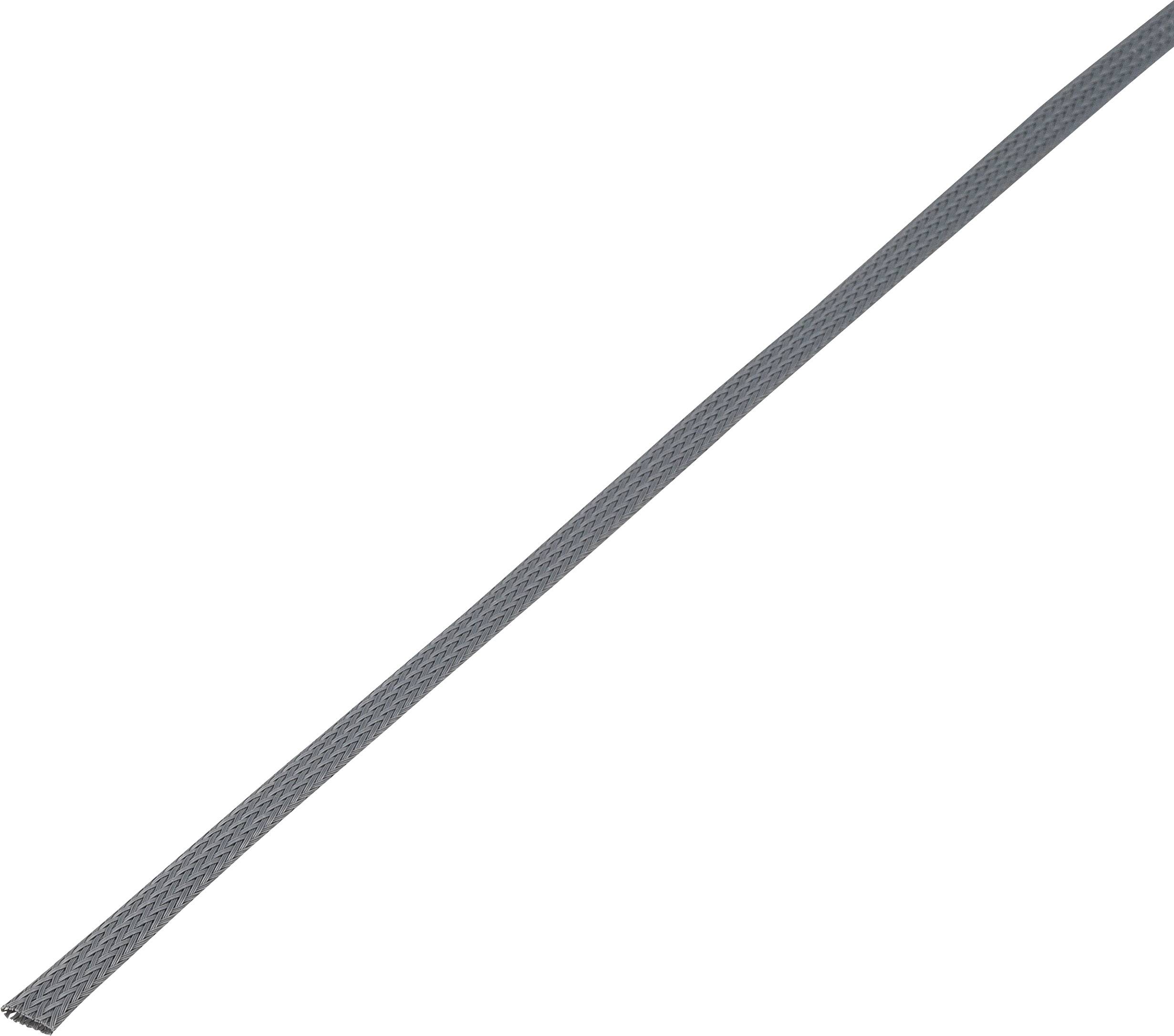 TRU COMPONENTS 1572549 CBBOX0510-GY Сірий армований PET шланг 5-10 мм 10 м