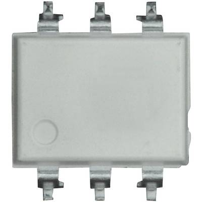 Prostokątny, szary chip elektroniczny z sześcioma metalowymi złączami, charakterystyczny dla urządzeń elektronicznych, takich jak płyty główne komputerów.