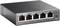 Przełącznik TP-Link 5-portowy Gigabit Easy Smart. Przedstawia pięć portów Ethernet oraz wskaźnik zasilania na przedniej części urządzenia.