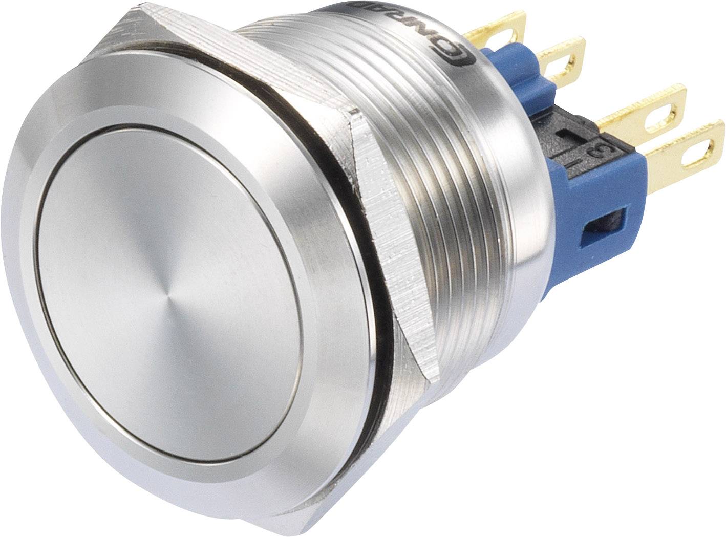 TRU COMPONENTS GQ22-11/S Кнопочный переключатель 250 В/AC 3 A 1 x вкл./(вкл.) мгновенного действия (Ø) 21 мм IP65 1 шт.