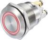 TRU COMPONENTS 1273002 Przełącznik wciskany GQ19F-10E/R/12V/S, 19 mm, 48 V/DC, 3 A, 1 szt.