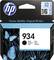 Wkład atramentowy HP 934 w kolorze czarnym. Opakowanie prezentuje niebieskie motyle i podkreśla precyzję, niezawodność oraz oryginalność atramentów HP.