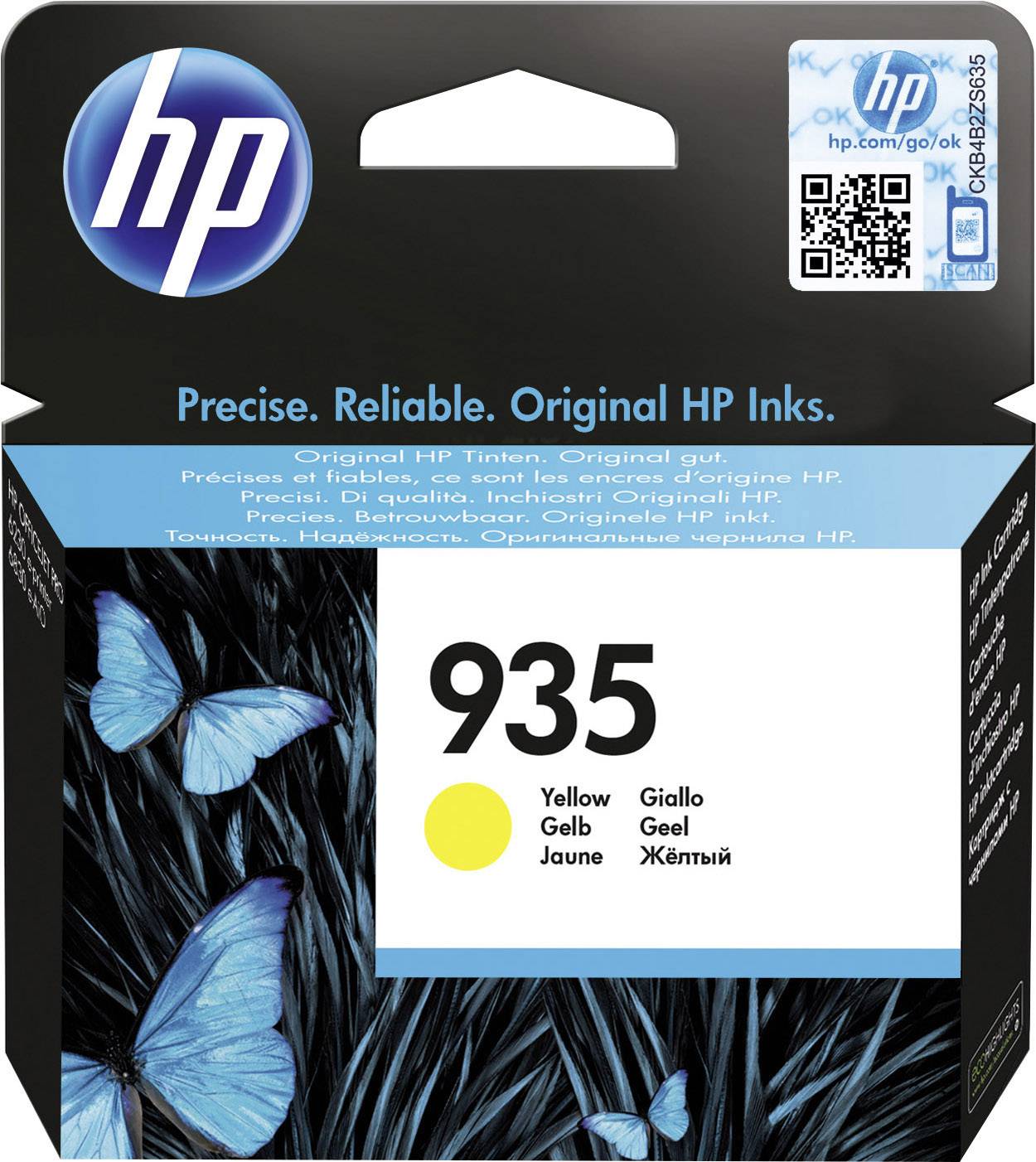 Оригінальне чорнило HP 935, жовте чорнило C2P22AE