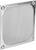 Metalowa kratka wentylacyjna do obudowy elektronicznej o kształcie prostokątnym. Cztery otwory mocujące do wkrętów. Ochrona przed pyłem i zabrudzeniami.