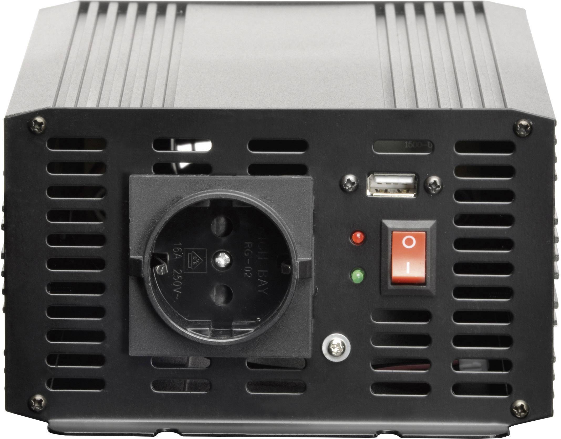 Автомобільний інвертор VOLTCRAFT MSW 2000-24-G, 2000 Вт, Н/Д, роз'єм USB-A 2.0 (мама)