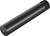 Podłużny czarny cylinder, prawdopodobnie element mechaniczny lub techniczny, bez widocznych oznaczeń lub przyłączy.