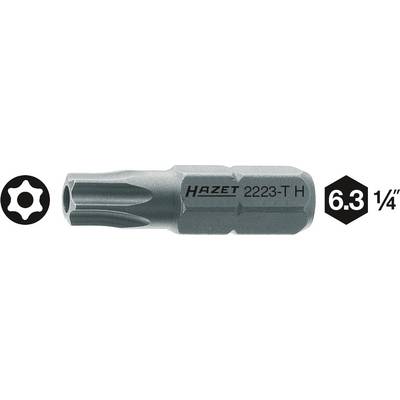 Bit Torx firmy Hazet, model 2223-TH, rozmiar 6.3, odpowiedni do napędów 1/4 cala.