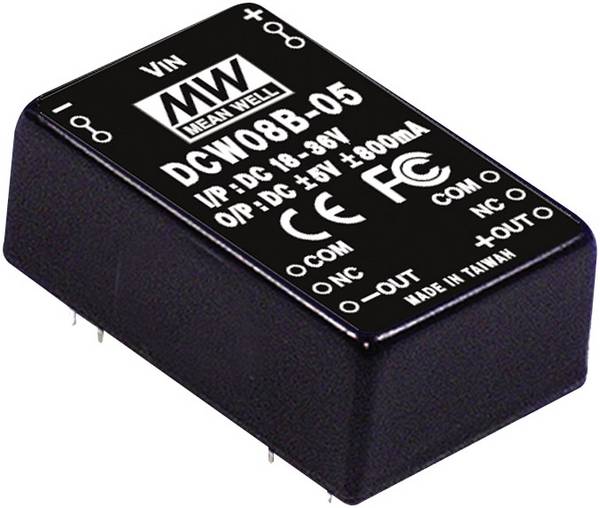 MEAN WELL DCW08A-05 Przetwornica DC/DC DCW08A-05, 8 W, 1 szt.
