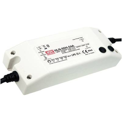 MW Mean Well HLN-60H-30A Sterownik LED, Transformator LED Stałonapięciowy, Stałonaprądowy 60 W 2 A 18 - 30 V/DC Ściemnia