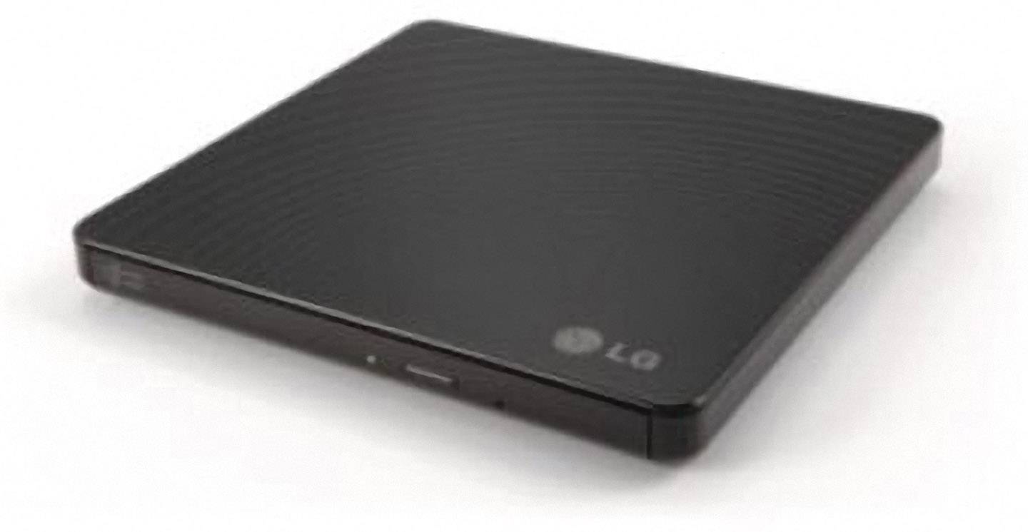Зовнішній DVD-привід LG Electronics GP57EB40, новий продукт, USB 2.0, чорний