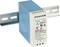 Niebiesko-białe zasilanie impulsowe, model MDR-40-12, zamontowane na szynie DIN. Napięcie wejściowe: 100-240V AC, wyjście: 12V DC, 3,33A.