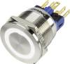 Przycisk wandaloodporny chwilowy TRU COMPONENTS GQ22S-11E/W/12V, 1 x wył/(wł), IP65, 1 szt.