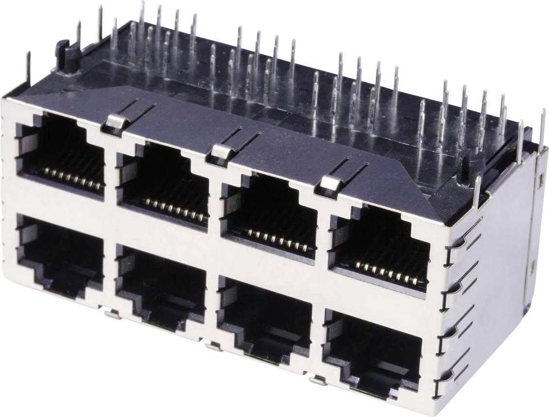 złącze żeńskie do wbudowania poziomego RJ45 econ connect 3022S4 1 szt.