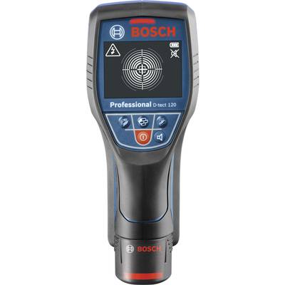 Bosch Professional Detektor  D-tect 120 0601081301  Maksymalna głębokość wykrywania 120 mm Przeznaczenie drewno, metale 