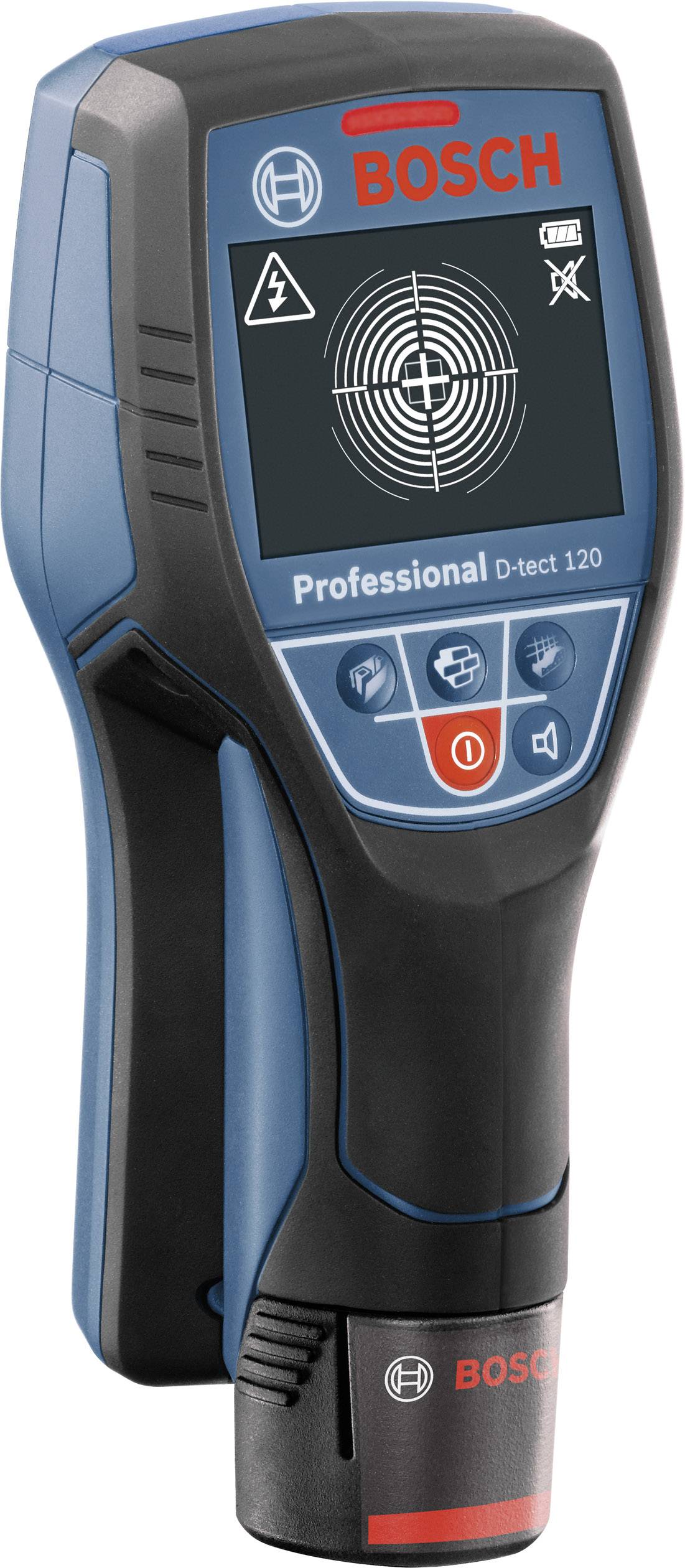 Детектор Bosch Professional D-tect 120 0601081301 Максимальна глибина виявлення 120 мм Призначення: деревина, чорні метали, кольор