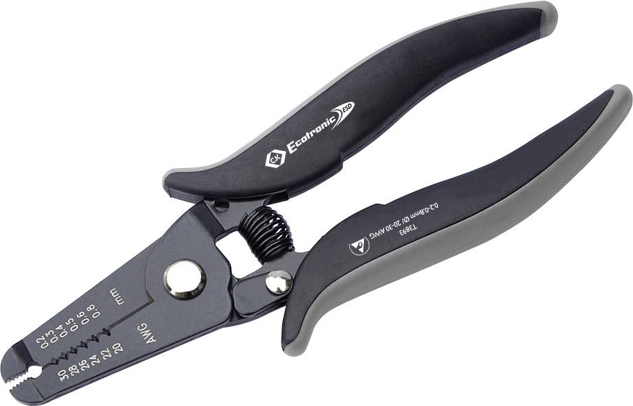 Інструмент для зняття ізоляції дроту C.K Ecotronic T3893 ESD 0,2-0,8 мм