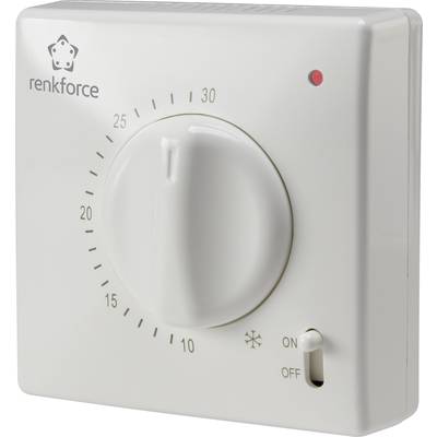 Termostat pokojowy Renkforce TR-93, Zakres regulacji temperatury: 5 do 30 °C