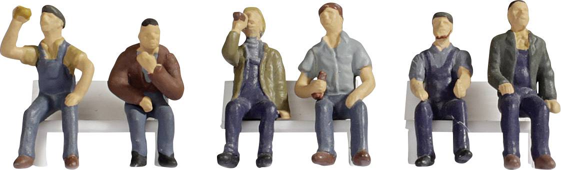 NOCH H0 Сидячі робітники, пофарбовані, сидять