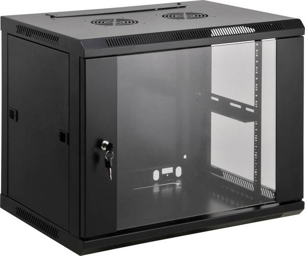 Intellinet 712071 Szafa rack 19'' (S x W x G) 600 x 500 x 600 mm 9 U czarny (ral 9005)